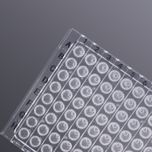 Load image into Gallery viewer, 0.1mL 96 well Segmented PCR plate, Semi-skirted, clear
